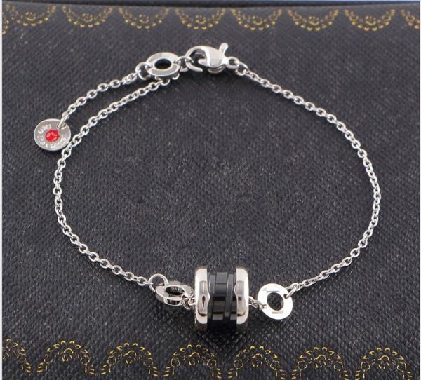 

new fashion black ceramic bracelet bracelet ceramic couple men's and women's bracelet, Golden;silver