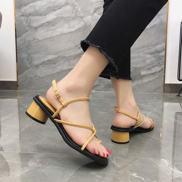 

fashion womens shoes 2020 flip flops platform sandals straps all-match high heels cross med cross-shoes luxury and women's lace, Black