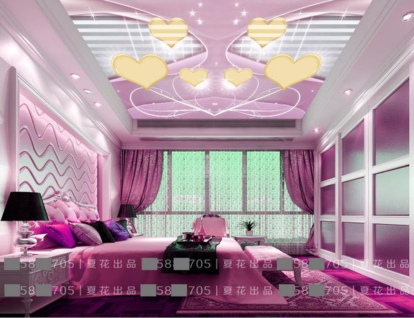

современные обои 3d настенные фрески для гостиной потолочные muraldream свадебная комната в форме сердца пара пользовательские обои фото обо