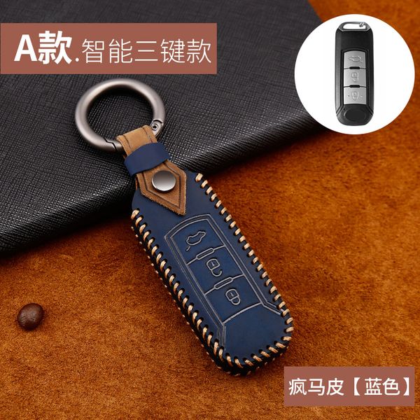 

leather car key case key chain cover for gac trumpchi gs ga3 ga3s ga5 ga6 gs4 gs8 car styling