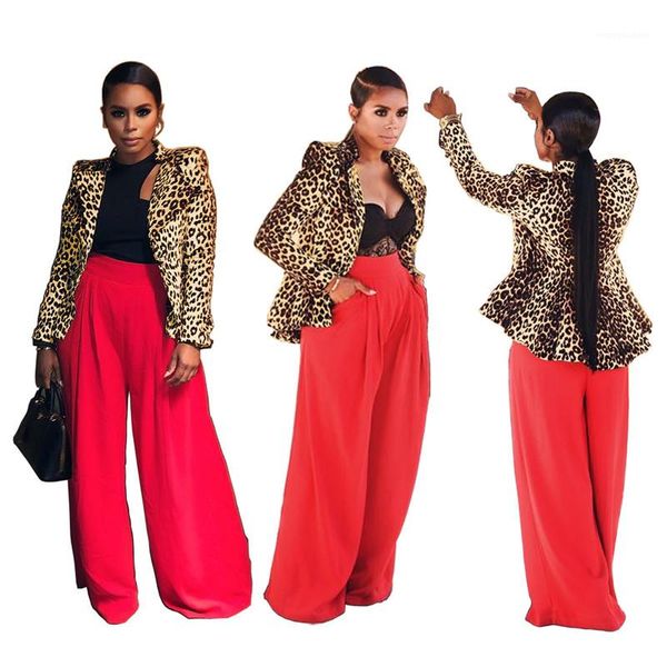 

оборками пальто мода отворотом шеи с длинным рукавом верхняя одежда дизайнер офис леди сексуальная верхняя одежда женщины леопардовый принт, Black;brown