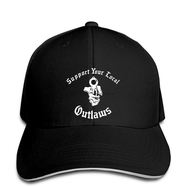 

baseball cap outlaws mc casual print hat printed, Blue;gray