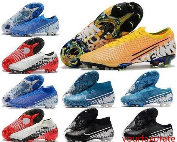 

new arrival 2019 mens mercurial vapors fury xiii elite fg football shoes neymar cr7 acc 360 superfly vii soccer cleats boots 39-45