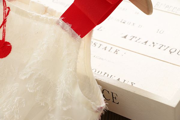 

summer girl sling dress cotton sleeveless children dresses fruit print kids dresses for girls fashion princess clothing, White