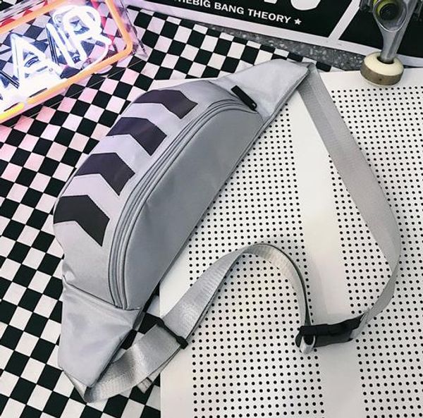 

2020 new trendy cool reflective oblique cross waist bag fashion wild shoulder bag drop shipping