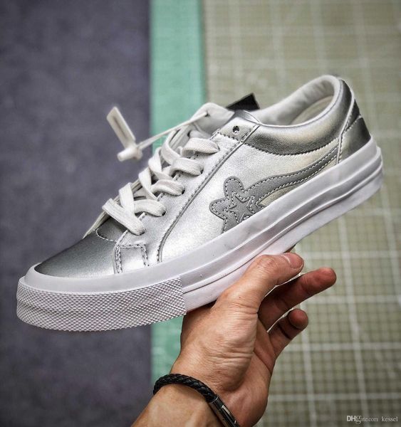 

2019 new x golf le fleur one star low ttc womens mens fashion casual canvas skateboard shoes green red designer sport sneakers eur35-44, Black