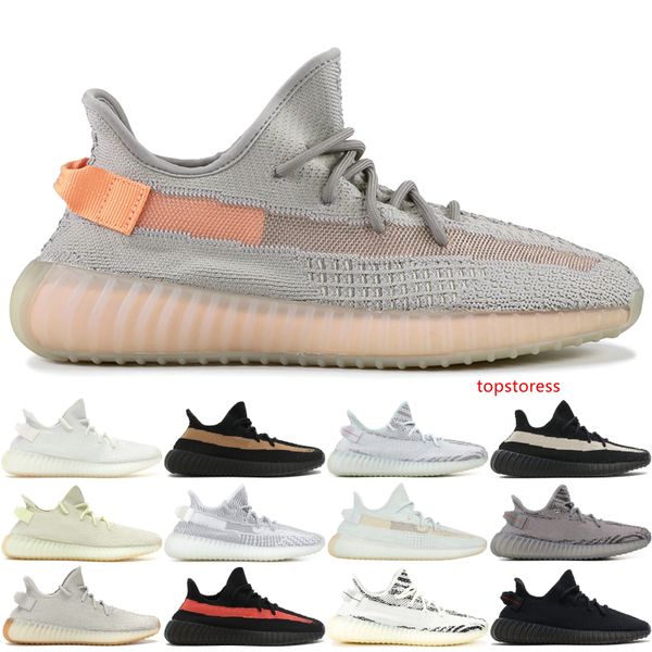 

2019 kanye west clay true form static zebra black bred sesame mens trainers running shoes women designer sneakers sports shoes size 36-46