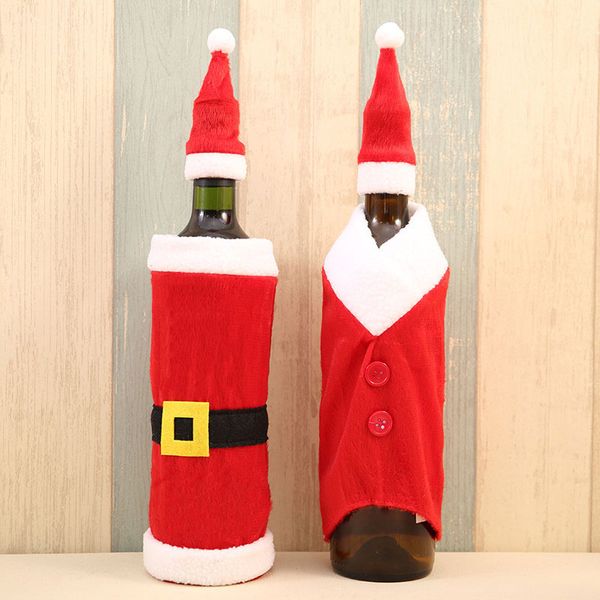 

wine bottle cover fashion christmas nylon bag 2pcs/set cute