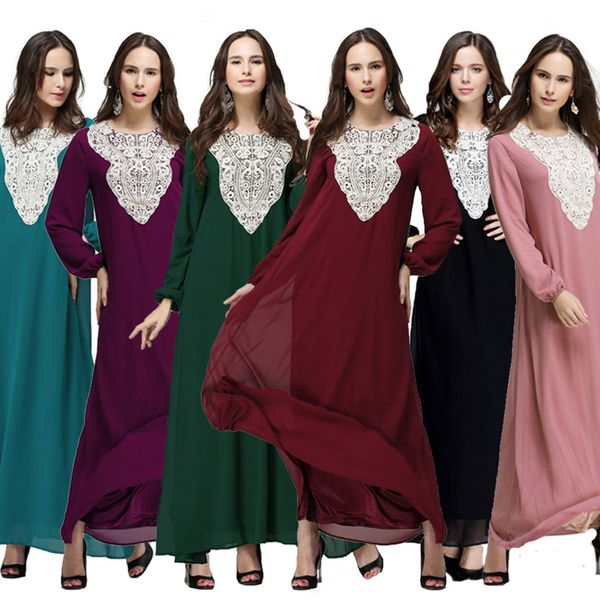 

women muslim maxi dress caftan marocain double layer loose gown abaya dubai islamic clothing kaftan long robe tunic ramadan arab, Red