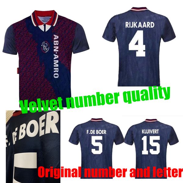 

1994 1995 ajax retro occer jer ey kluivert rijkaard litmanen de boer eedorf david eedorf 1994 95 legendary retro football hirt
