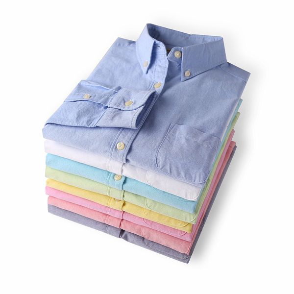 

2019 spring korean white oxford blouse women solid long sleeve cotton shirts female blusas lady blouse bottoming shirt