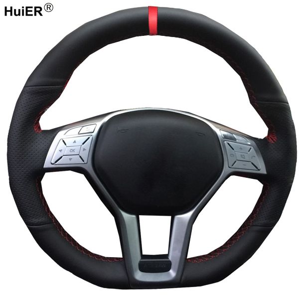 

крышка рулевого колеса для ручного шитья huier для a-класса 2013 2014 2015 cla-класса 2013 2014 c-класса