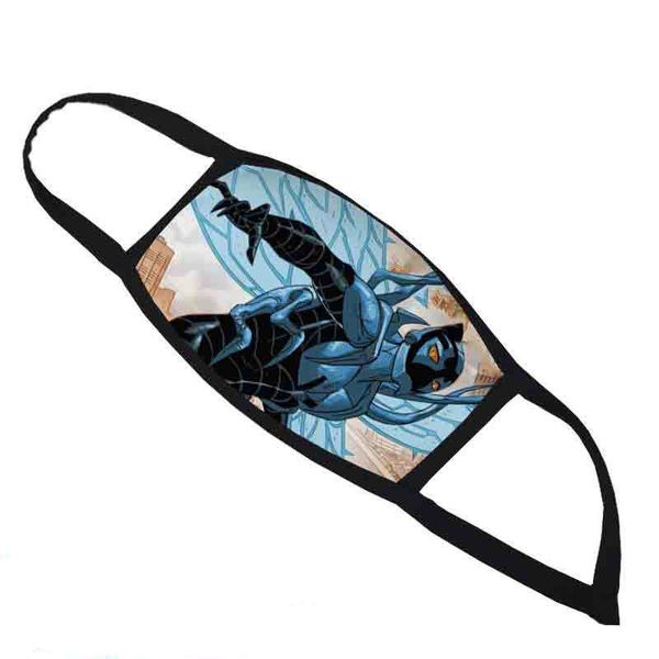 

mask in stock superhero flash supermen designer face man batman creative masks anti-fog haze pm2.5 reusable 12, Blue