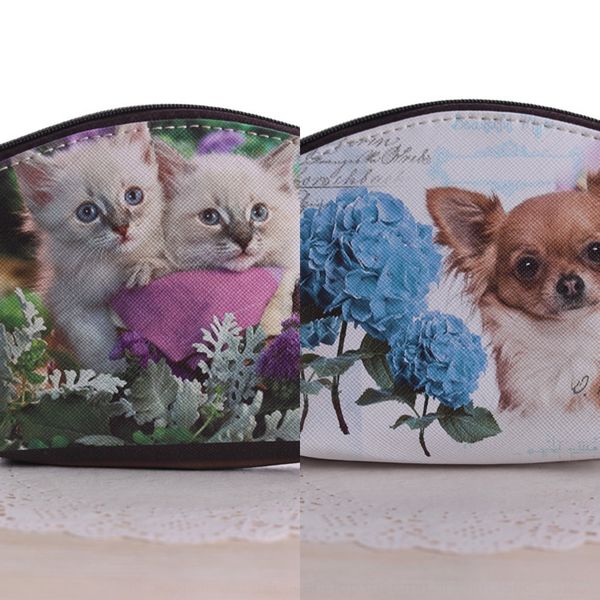 

printed key case creative pu cat printed key case creative cartoon coin purse wallet wallet pu cartoon cat coin purse
