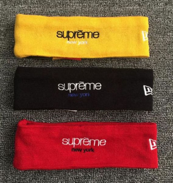 

Sup 15FW headband Sports Gym Hair band Stretch Head wear Streetwear Hypebeast Fleece Headband