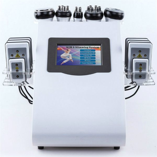 

2020 40k cavitation ultrasonic cellulite removal rf skin lifting radio frequency multipolar vacuum body slimming machine, Black