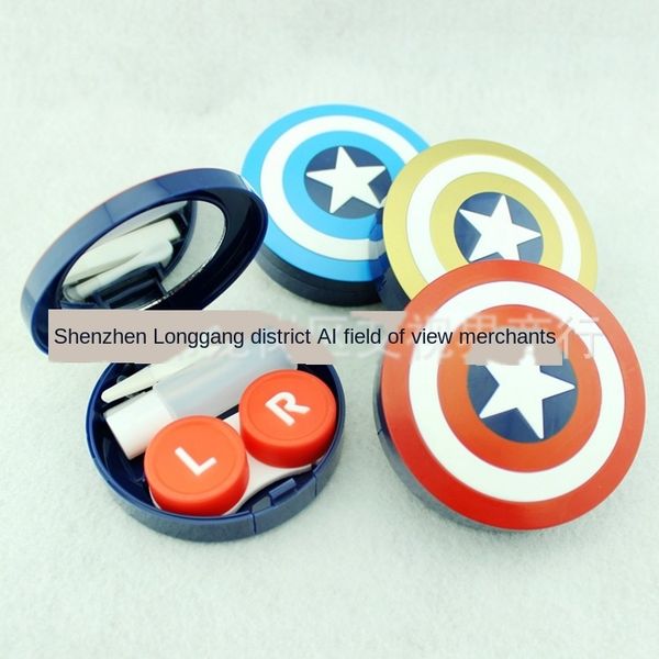 

invisible contact creative cute american team long storage glasses myopia glasses mini myopia contact box storage box single link