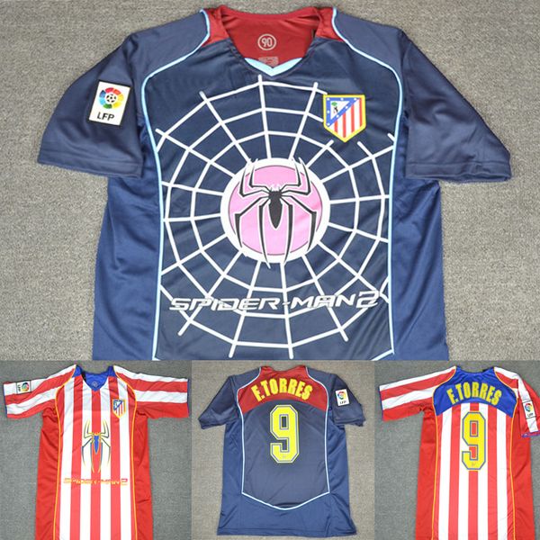 

04 05 at madrid pider man 2 trip retro occer jer ey atletico imeone fernando torre 2004 2005 madrid cami eta de futbol football jer ey