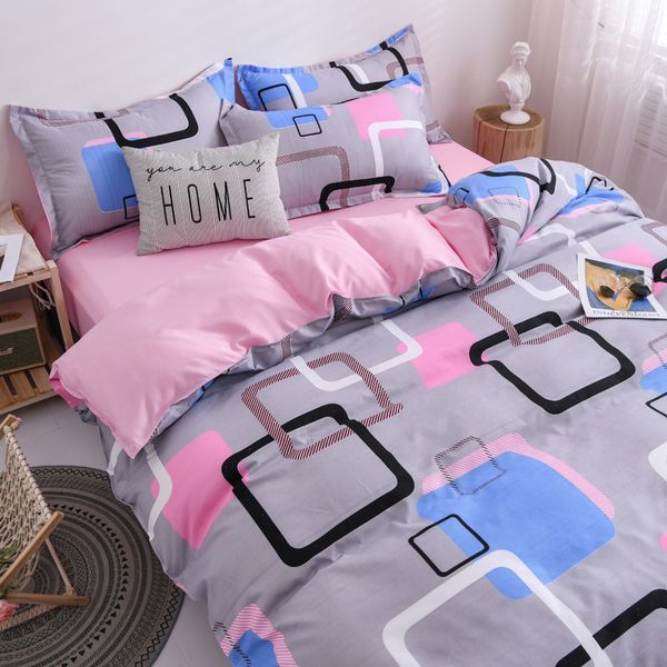 

new cotton bedding set for 1.2m/1.5m/1.8m/2.0m/2.2m bedclothes comforter duvet cover bed flat sheet pillowcase sets