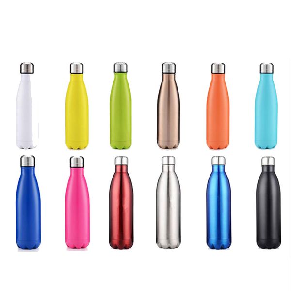

great for travel, picnic, camping stainless steel 500ml cola bottle double wall thermal insulated water bottle