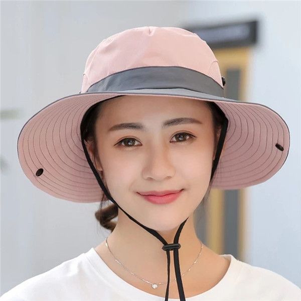 

outdoor sunshade hat couple fisherman's cap female foldable sun hat summer sunscreen hat cycling travel mountaineering cap