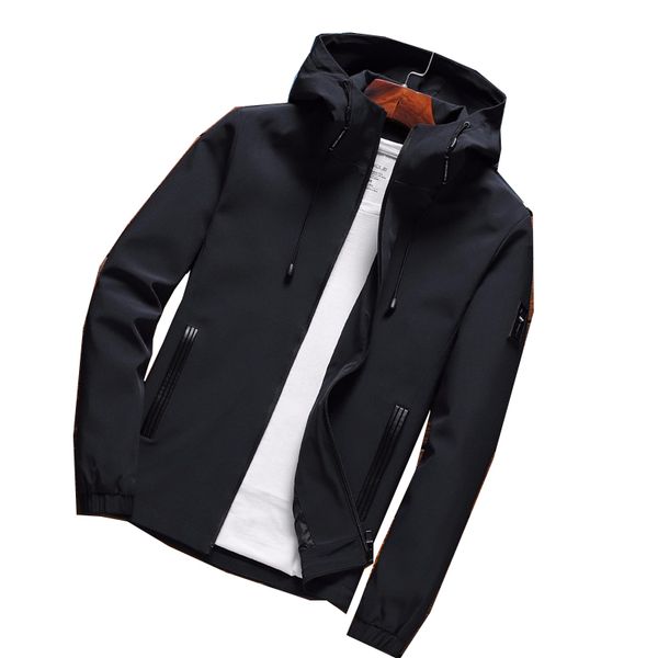 

windbreaker jacket for men brand clothing soft shell waterproof male coat hooded mens outerwear liyuct, Black;brown