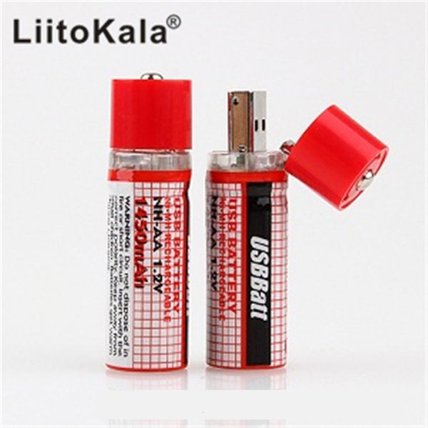 1.2V 1450MAH USB AA Аккумуляторная батарея AA NIMH Батарея 1450 мАч USB AA со светодиодным индикатором и длительным сроком службы