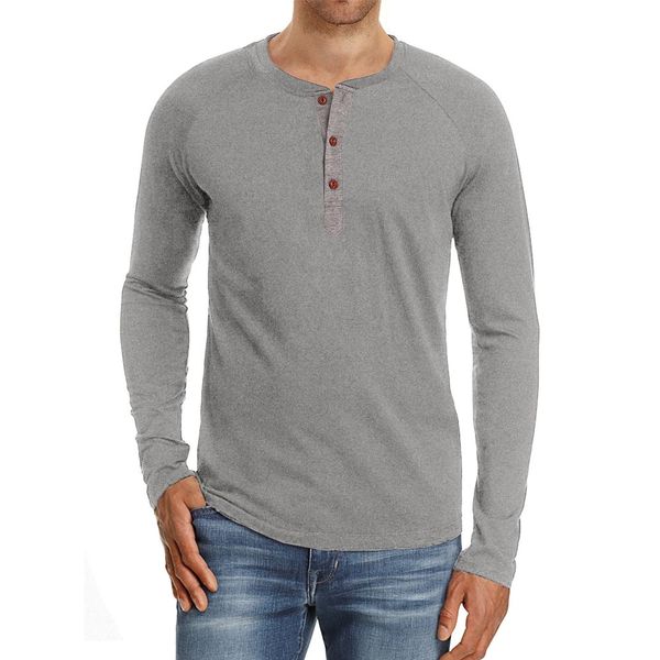 

e-baihui men long sleeve t-shirt fashion business slim fit t-shirts men's casual tees comfortable clothings l263, White;black
