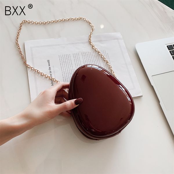 

bxx] patent leather saddle bags for women 2020 spring all-match mini chain crossbody messenger bag female travel handbags hk264