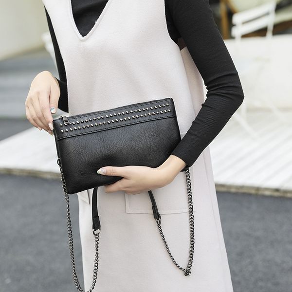 

new riveting shoulder/crossbody bag women's clutch bag