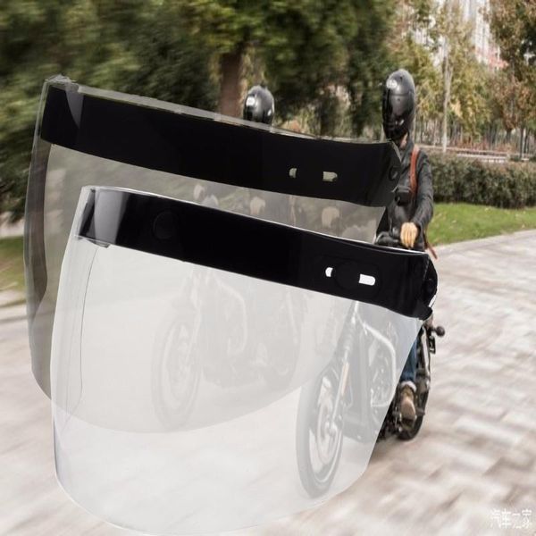 

универсальный vintage flight шлем анфас для 3 привязать visor откиньте вверх ретро шлем щит объектива capacete мотоцикла open face