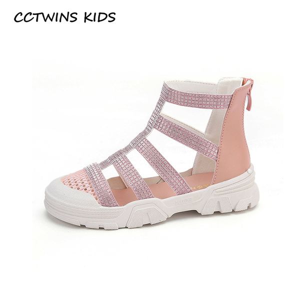 

cctwins kids shoes 2020 summer baby fashion rhinestone shoes children silver princess sandals baby brand flat toddlers ps897 t200428, Black;red