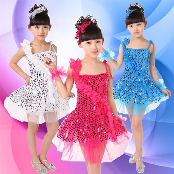 

2016 new classical ballet tutu children swan lake dance leotard clothes ballerina dress kids sequins dancewear ing, Black;red