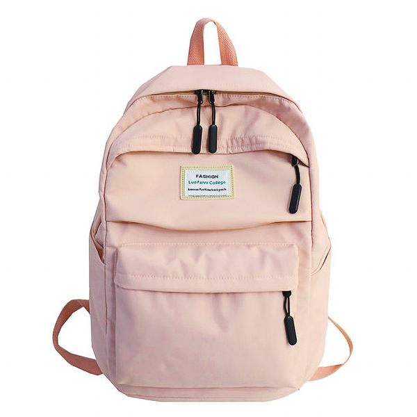 

ocardian school bag for student large capacity women solid color multifuncional waterproof nylon casual simple backpack j19