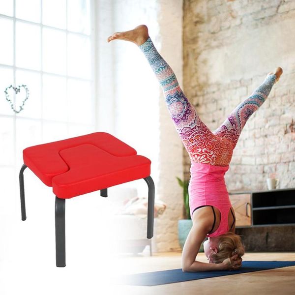 

43*42*37cm yoga aids workout chair headstand stool multifunctional sports exercise bench fitness equipment black
