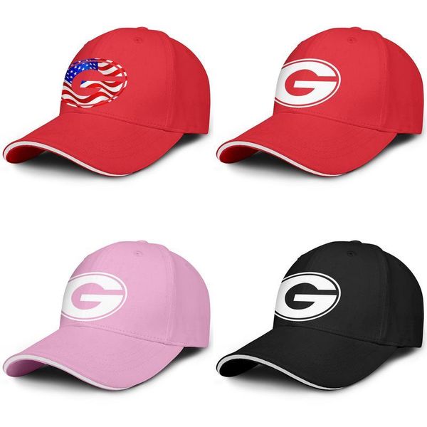 

georgia bulldogs football white logo baseball adjustable sandwich hat design blank team cap usa flag football white logo branded kelly, Blue;gray