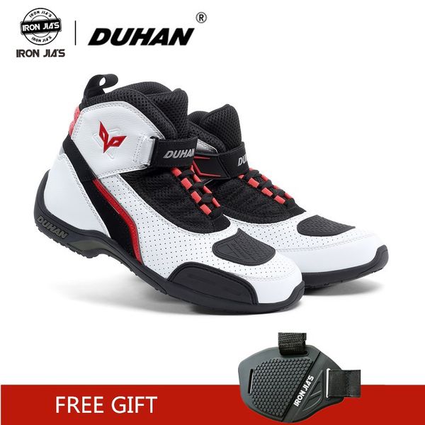 

duhan motorcycle boots summer mesh men motorcycle shoes motocross off-road racing boots moto motorbike black white green