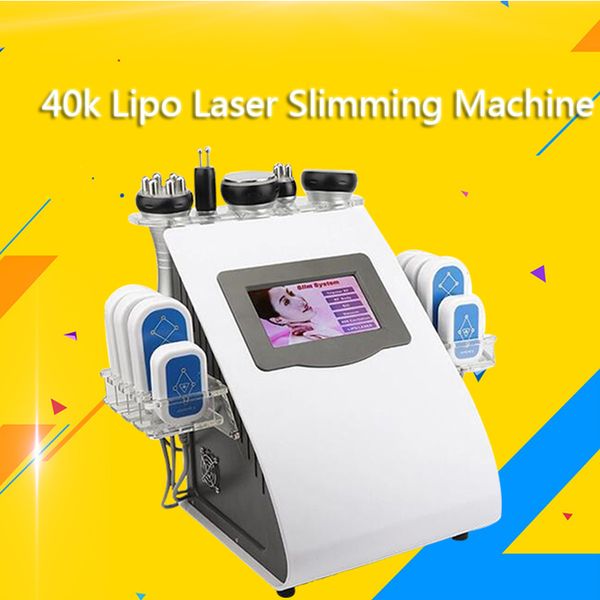 

6 in 1 multifunction ultrasonic cavitation machine with multipolar body rf tripolar facial rf for skin tightening body slimming machine