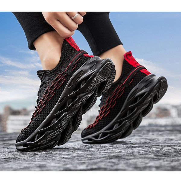 

men breathable casual shoes black white fashion mens trainer men athletic sports sneaker size 40-44