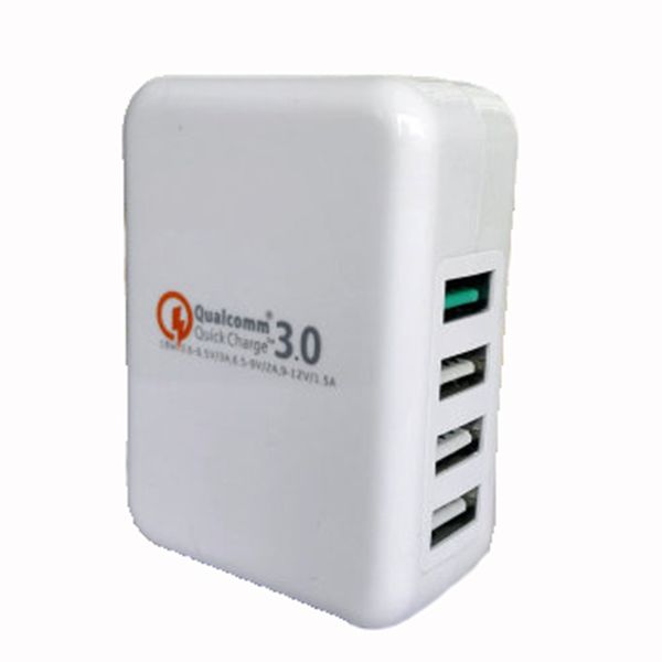 

xy-qc30-4u 4 usb mobile phone charger fast charging head europe america