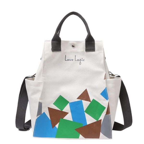 

trend handbag multi-function large capacity canvas shoulder bag shoulder bag messenger lady shopping school purse