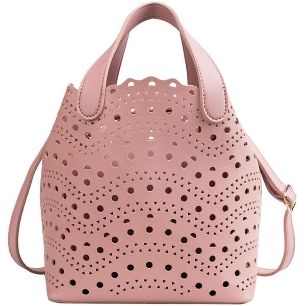 

summer women's dot hollow casual handbag ladies composite bag handbag fashion messenger bag shoulder beach
