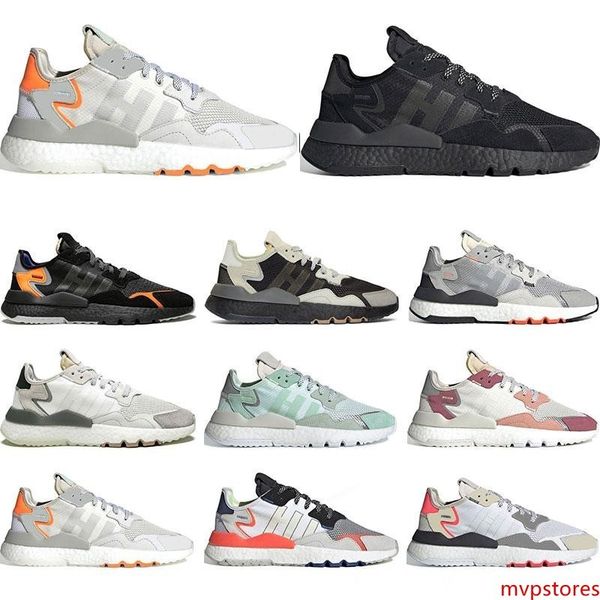 

2020 nite jogger 3m светоотражающие мужские женские кроссовки тройной черный белый зеленый высокое качество мужские кроссовки спортивные кро