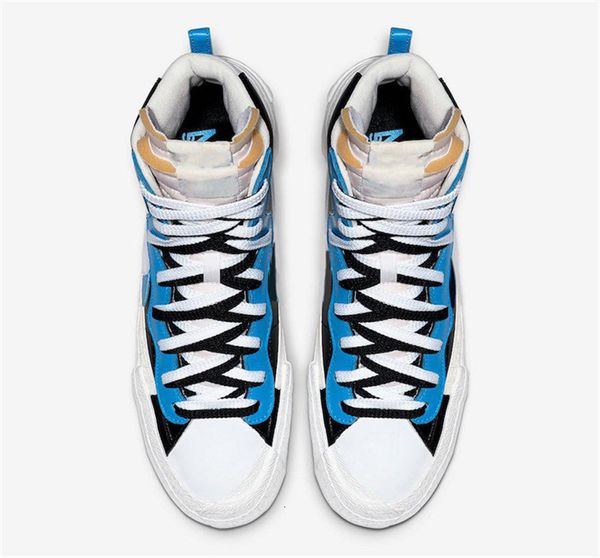 

2019 authentic blazer mid high sacai white black legend blue with the dunk snow beach ld waffle multi bv0072-001 men outdoor shoes