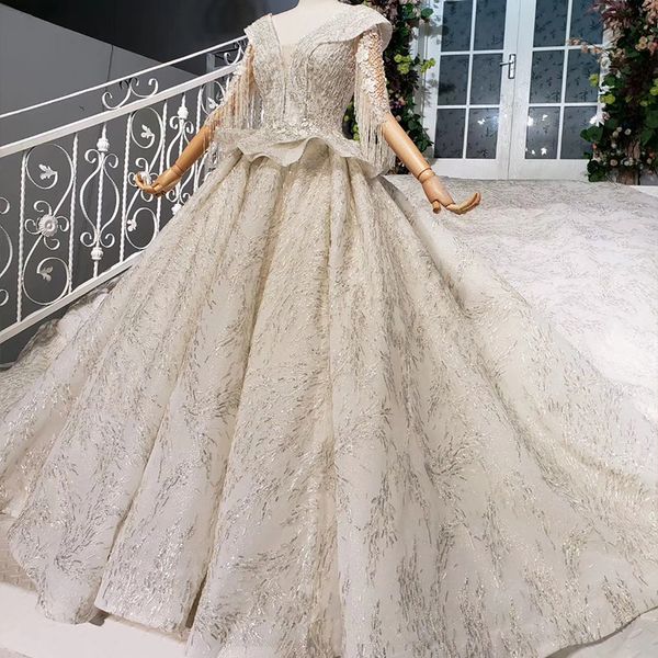 

богемная сексуальные свадебные платья v шеи кружево аппликации каскадной рябить кисточку половины рукав бисер блестка boho свадебного платье, White