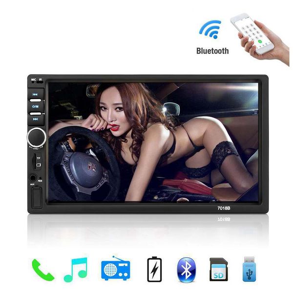 

2 din car radio car bluetooth audio mp4 mp5 7'' touch screen music video player support aux tf card stereo video player