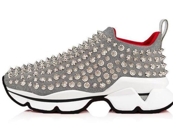 

2020 spike sock men sneakers red runner donna flat rubber shoes womens red bottom spike shoes flat trainers 0, Black