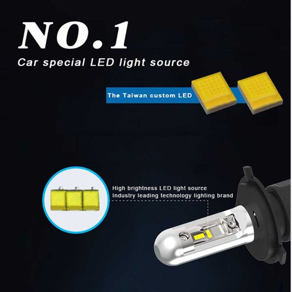 

car 2pcs x4 super bright car led headlight bulb conversion kit