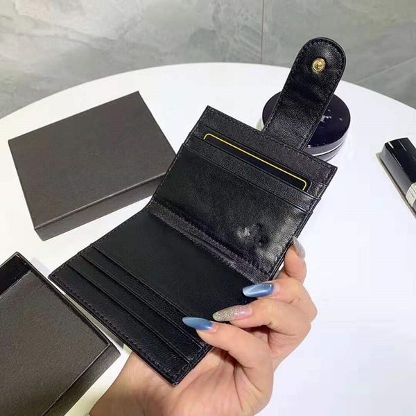 

ms card envelope wallet purse one small bag leather wallet 2020 new screens more cards wallets for women pouch luxury female wallet, Red;black
