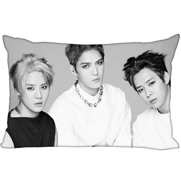 

new arrival kpop star custom jyj printed satin pillowcase custom logo two sides more size 35x45cm,40x60cm,50x75cm pillow case